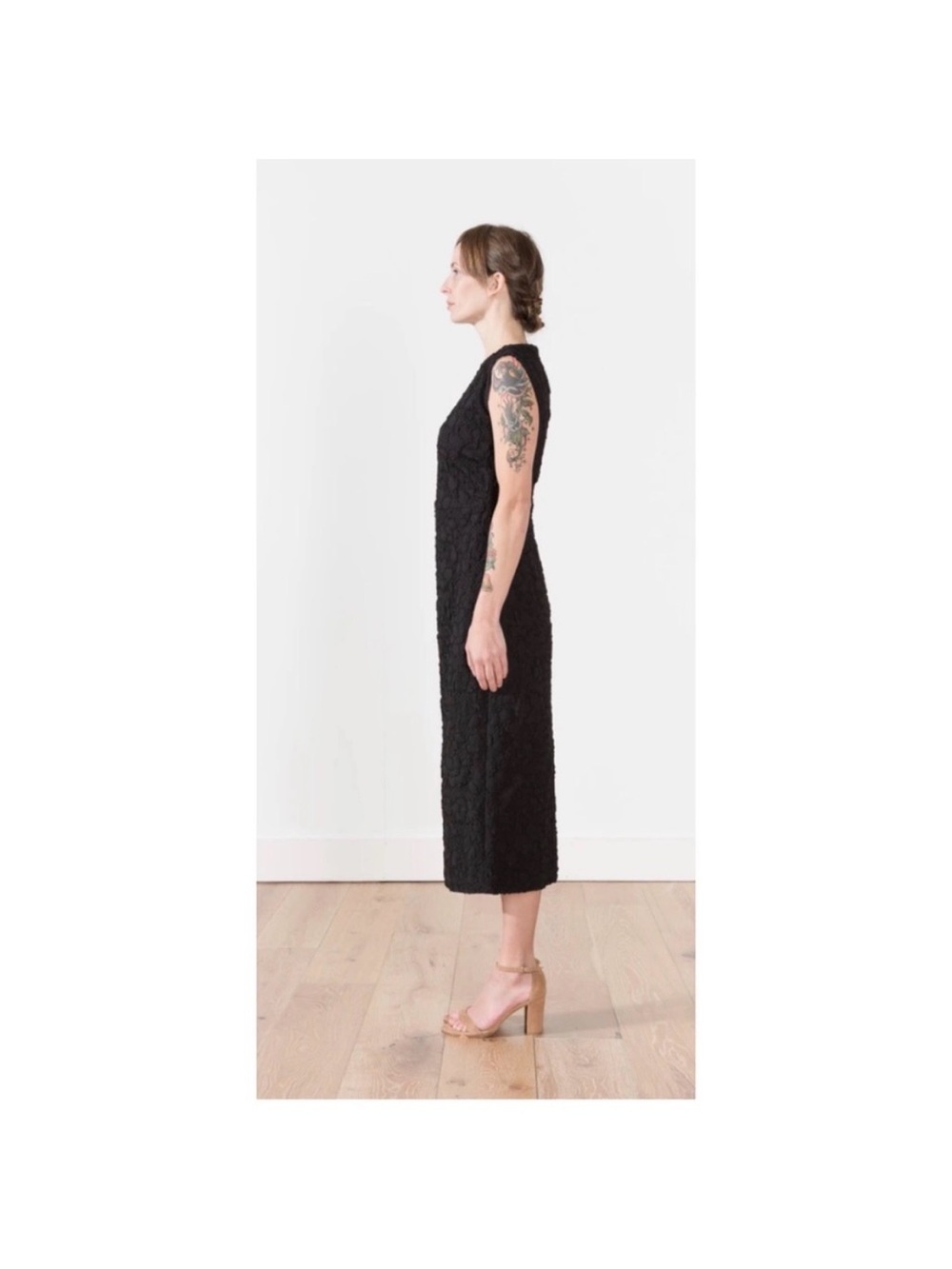 Rachel Comey Black Sleeveless Lace Midi Dress - Picture 4 of 11